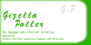 gizella poller business card